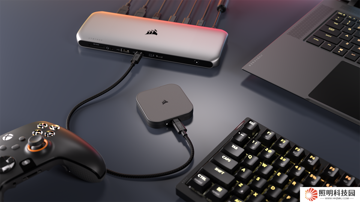 海盜船推出高速 USB4 磁吸移動固態硬盤 EX400U，1~4TB 容量可選