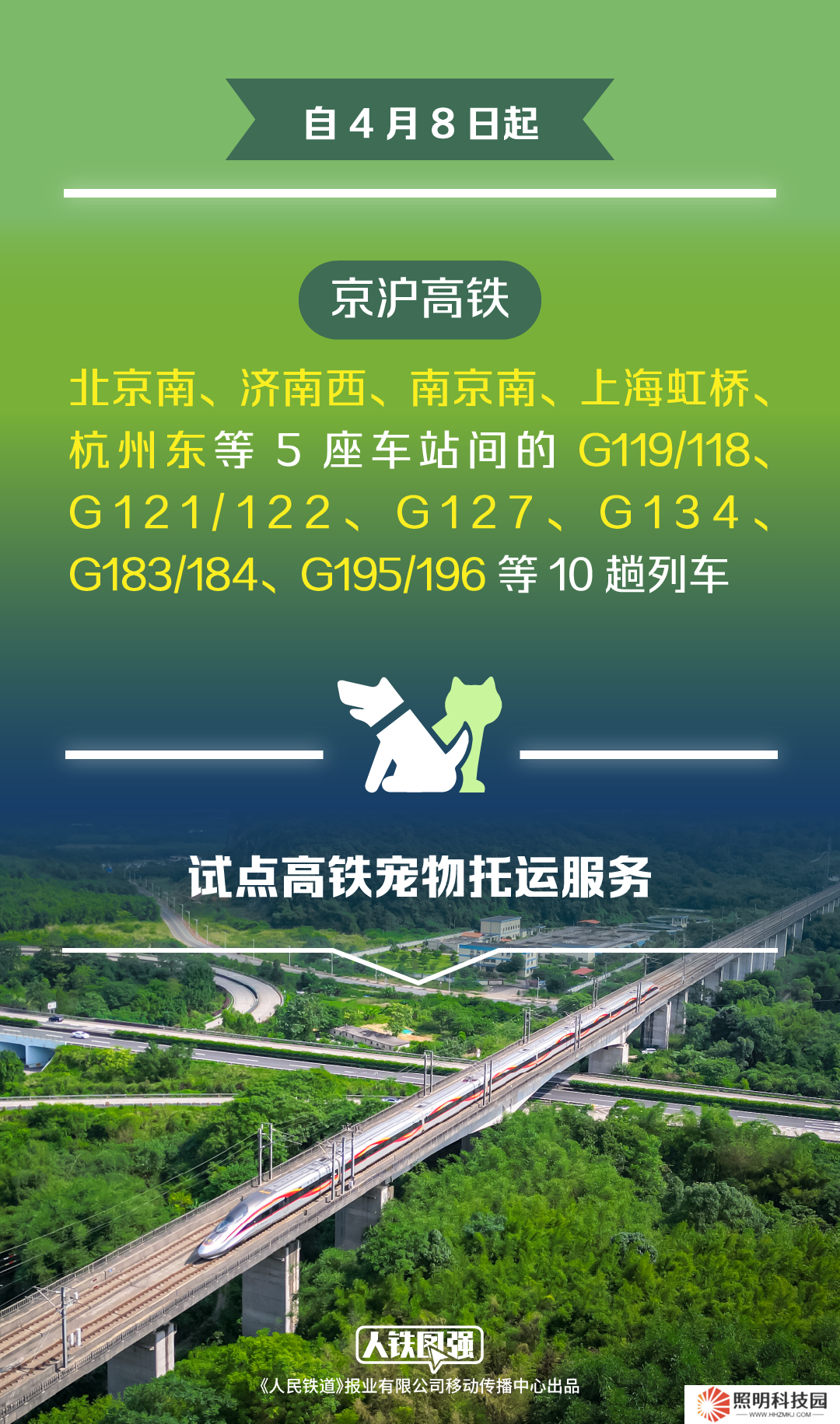 今日起鐵路部門試點高鐵寵物托運(yùn)服務(wù)，鐵路 12306 同步推出“寵物托運(yùn)”功能