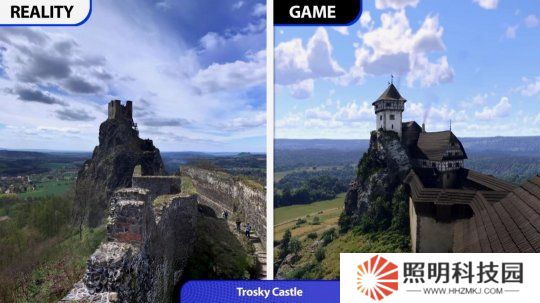 《天國：拯救2》游戲與現實場景對比 分不清虛擬與現實