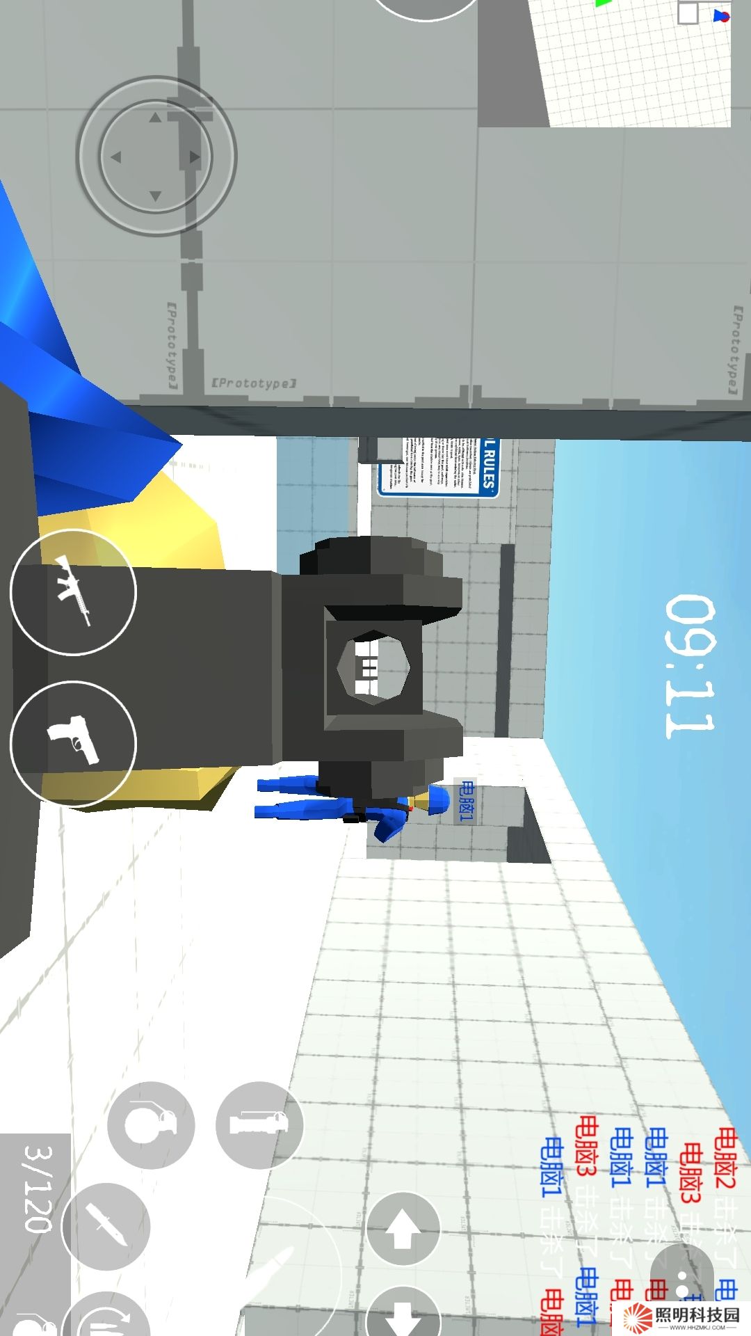 沙盒紅藍戰地模擬器 v1.0-全新地圖,自定義對手